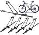Super Deal! 4x Universal Black Roof Bike Rack Carrier for Bikes Bicycles