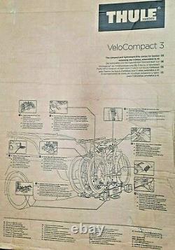 THULE 926021 Velo Compact 3 Bike Cycle Carrier Tow Bar Mounted Bike Rack