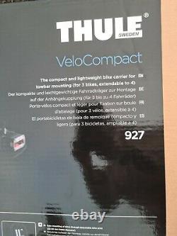 THULE 927 VeloCompact 3 Bike Cycle Carrier Tow Bar Mounted Bike Rack. (BRAND NEW)