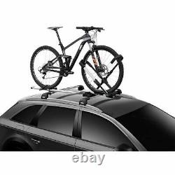 THULE UpRide Cycle Carrier 599 Carbon Frame Lockable Roof Bar Single Bike Rack