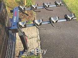 TOW BAR MOUNTED 4 BIKE RACK CYCLE CARRIER Very Solid Robust