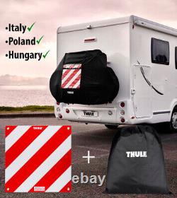 Thule 2/3 Bike Cover Cycle Carrier with Italian Warning Sign, Italy, Hungary