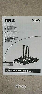 Thule 3 Bike Carrier Tow Bar Fitting