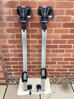 Thule 561 OutRide Roof Rack Bike Carrier x 2 Fork Mounted inc axle adapters