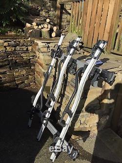 Thule 591 ProRide Bike carrier X 3 with Thule 958X WingBar Edge Roof Bars Cycle