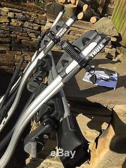 Thule 591 ProRide Bike carrier X 3 with Thule 958X WingBar Edge Roof Bars Cycle