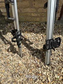 Thule 591 Pro Ride Bike Cycle Carrier Roof Rack Mounted Lockable 2 Pair