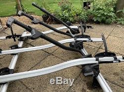Thule 591 Pro Ride Roof Mount Cycle Bike Carrier X3 and Roof Bars X2