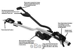Thule 598 Black Pro Ride Bike Cycle Carrier Roof Rack Mounted Fully Lockable x2