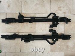 Thule 598 Black Proride Bike Cycle Carrier Roof Rack Mounted Lockable x 2 (TWIN)