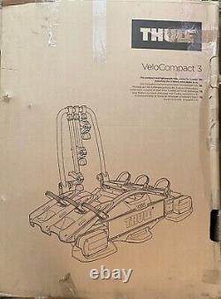 Thule 927 VeloCompact 3 Cycle / Bike Rack With Lights (Free UK Post)