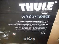 Thule 927 VeloCompact Towbar Mounted 3 4 / Three Four Bike Cycle Carrier-BNI