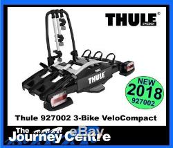 Thule 927 Velo Compact 3 Bike Cycle Carrier NEW 2018 UPGRADE