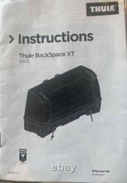 Thule 938 Velospace XT 2 Cycle Towbar Mounted Bike Rack & Thule Cargo Box 9383