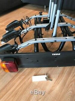 Thule 9403 3 Bike Tow Bar Carrier, tilt action for easy boot access, used twice