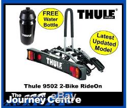 Thule 9502 Tow Bar mounted 2 Bike Carrier NEW 2017 FREE Thule Drinks Bottle