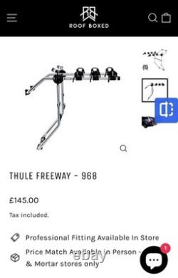 Thule 968 Freeway 3 Bike Rear Cycle Carrier Cycle Carrier
