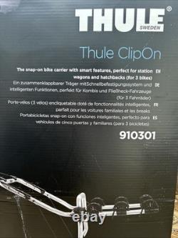 Thule Clip On Bike Carrier For Hatchback & Station Wagons (3 Bikes)