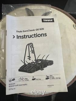 Thule Euroclassic G6 929 three-bike carrier + additional clasp for fourth bike