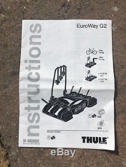 Thule Euroway G2 923 Tow Ball Mounted Bike Carrier