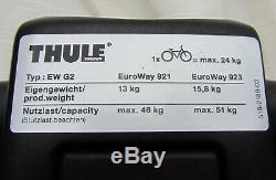 Thule Euroway G2 Towbar Mount 2 Cycle Carrier Bike Rack Tilting & Lockable