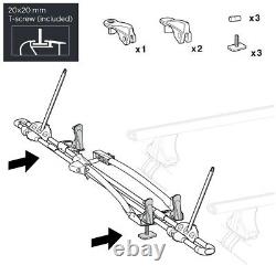 Thule FreeRide 532 Roof Mount Cycle Carrier Bike Rack with T-Track and Locks