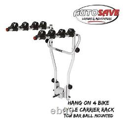 Thule Hang On 4 Bike Cycle Carrier Rack Tow Bar Ball Mounted 970805 NEW