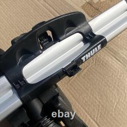 Thule ProRide 591 Cycle Carrier Bike / Rack Roof Aero T Bar Adaptors x2 Key