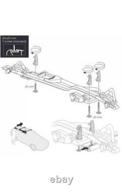 Thule ProRide 598B Black Roof Mount Cycle Carrier Bike Rack Inc T-Track & Locks
