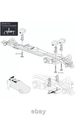 Thule ProRide 598B Black Roof Mount Cycle Carrier Bike Rack Inc T-Track & Locks