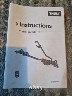 Thule ProRide 598 Cycle Carrier / Bike carrier roof mounted Proride