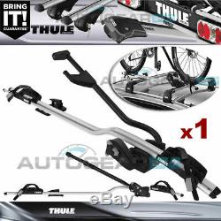 Thule ProRide 598 Silver Roof Mount Cycle Carrier Bike Rack with T-Track & Locks