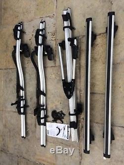 Thule Proride 591 Roof Bike Carrier x2, roof bars x2 and Thule Tour roof carrier