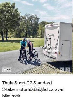 Thule Sport G2 Standard 2 Bike Cycle Carrier Caravan/Motorhome Campervan
