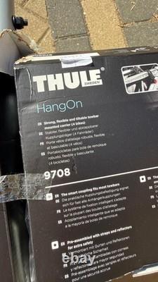 Thule TH9708 HANGON 4-BIKE TOWBALL CARRIER CUBISCAN NEW BLACK