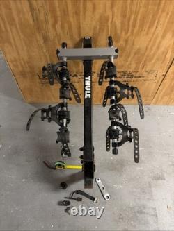 Thule Vertex 4 Bike Hitch Mount Rack Folding Bicycle Carrier With Straps