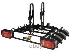 Titan 4 Black Premium Bike Rack Cycle Carrier on Tow bar 13pin (75kg capacity)