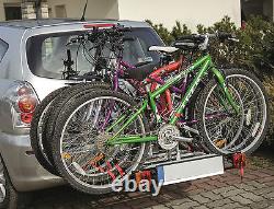 Titan 4 Black Premium Bike Rack Cycle Carrier on Tow bar 13pin (75kg capacity)