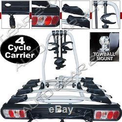 Titan 4 Cycle Bike 60kg Car 4x4 Rear Platform Towball Tow Bar Mount Rack Carrier