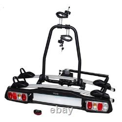 Tow Bar Bike Carrier for 2 Bikes VETURO 2 Tilt Function 13/7 PIN Lockable 30kg