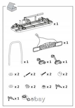 Tow Bar Bike Carrier for 2 Bikes VETURO 2 Tilt Function 13/7 PIN Lockable 30kg