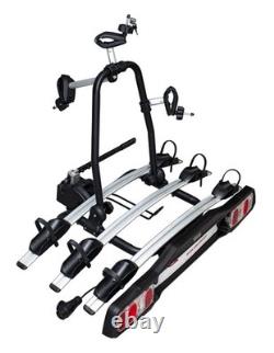 Tow Bar Bike Carrier for 3 Bikes VETURO 3 Tilt Function 13/7 PIN Lockable 45kg