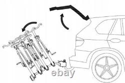 Tow Bar Bike Carrier for 4 Bikes VETURO 4 Tilt Function 13/7 PIN Lockable 60kg