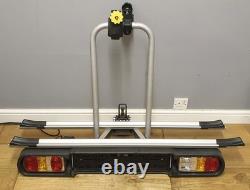 Tow Bar Mounted 2 Bike Rack With Lights Cycle Bicycle