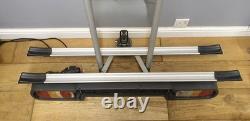 Tow Bar Mounted 2 Bike Rack With Lights Cycle Bicycle