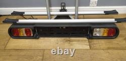 Tow Bar Mounted 2 Bike Rack With Lights Cycle Bicycle