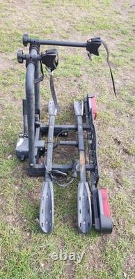 Tow Bar Mounted 2 Bike Rack With Lights Cycle Bicycle