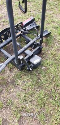 Tow Bar Mounted 2 Bike Rack With Lights Cycle Bicycle