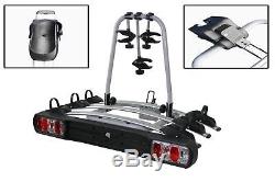 Tow Bar Mounted 3 Bike Cycle Carrier Bicycle Transport Carrier Rack