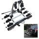 Tow Bar Mounted 3 Bike Rack Cycle Carrier Fits to Standard Towball Black Silver